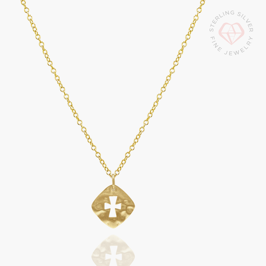 My Stronghold Necklace- Gold Vermeil & Sterling Silver