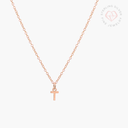 Mini Initial Necklace- Gold Vermeil & Sterling Silver