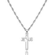 Almighty Jesus Necklace in Gold and Silver