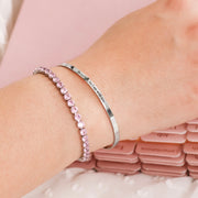 'Do not fear, for I am with you' Adjustable Bangle in Gold, Silver, and Rose Gold