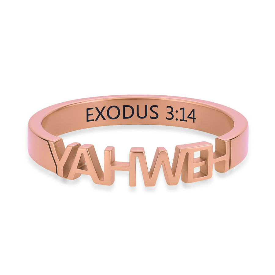 YAHWEH Ring in Gold, Silver & Rose Gold (Made to Order Ships in 2-3 weeks)