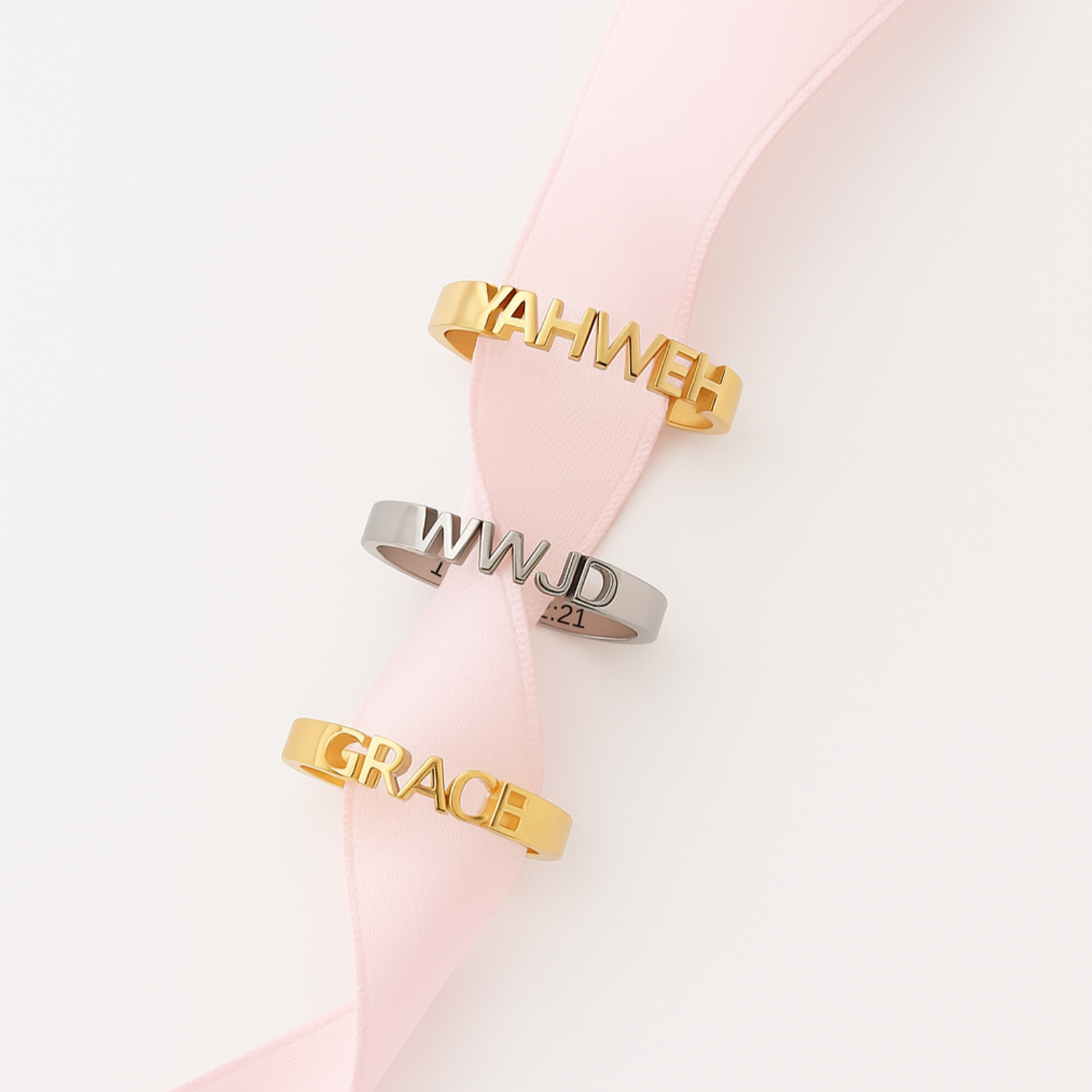 YAHWEH Ring in Gold, Silver & Rose Gold (Made to Order Ships in 2-3 weeks)