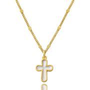 'White as Snow' Cross Necklace