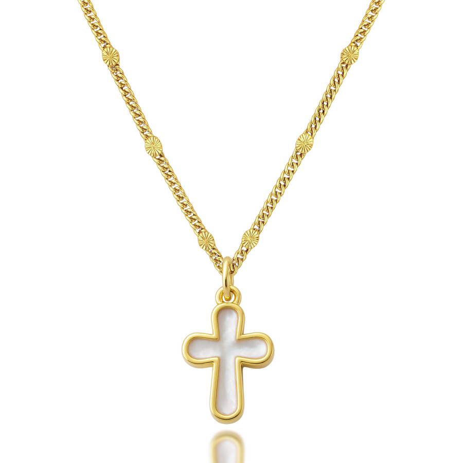 'White as Snow' Cross Necklace