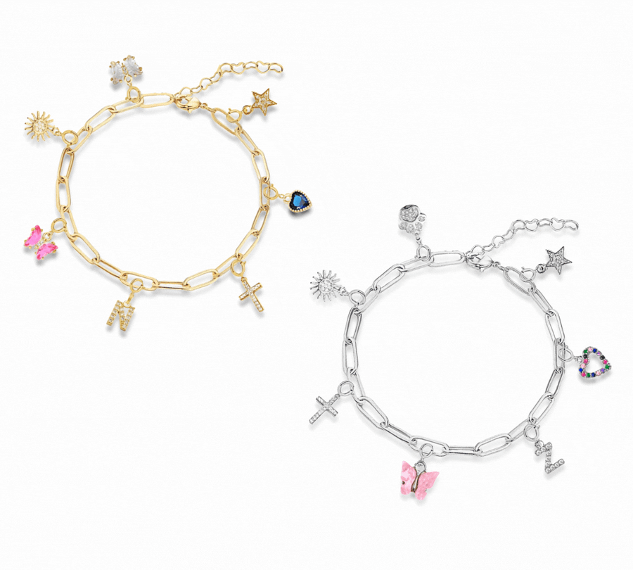 Charm Bracelet with Assorted Charms
