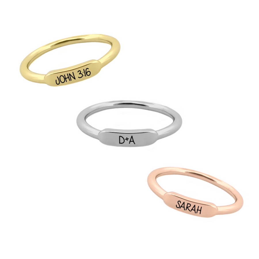 Personalized Engraved Ring