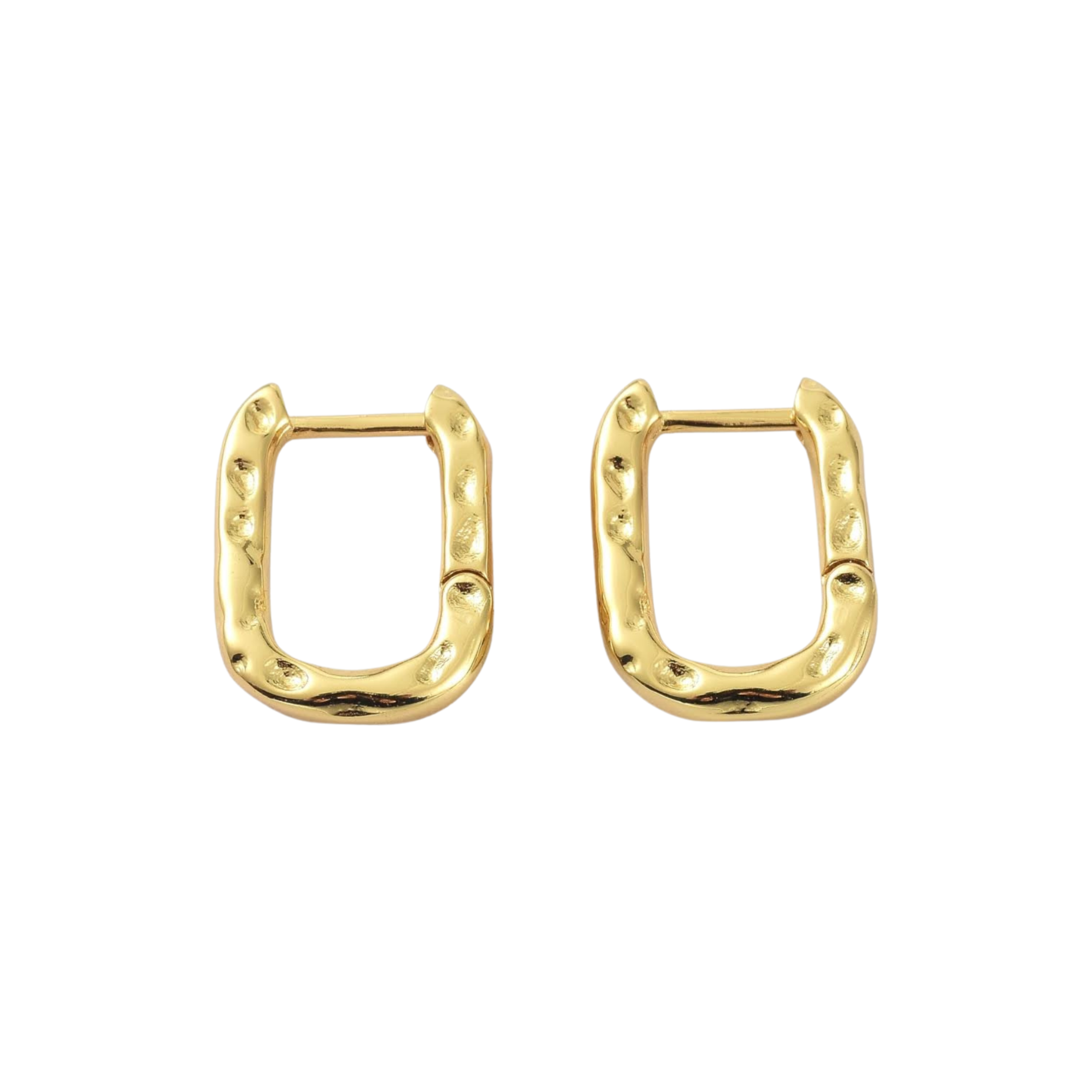 Textured Hoops in Gold and Silver