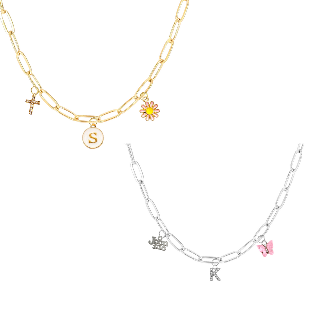 Charm Necklace with Assorted Charms AMADI Jewelry