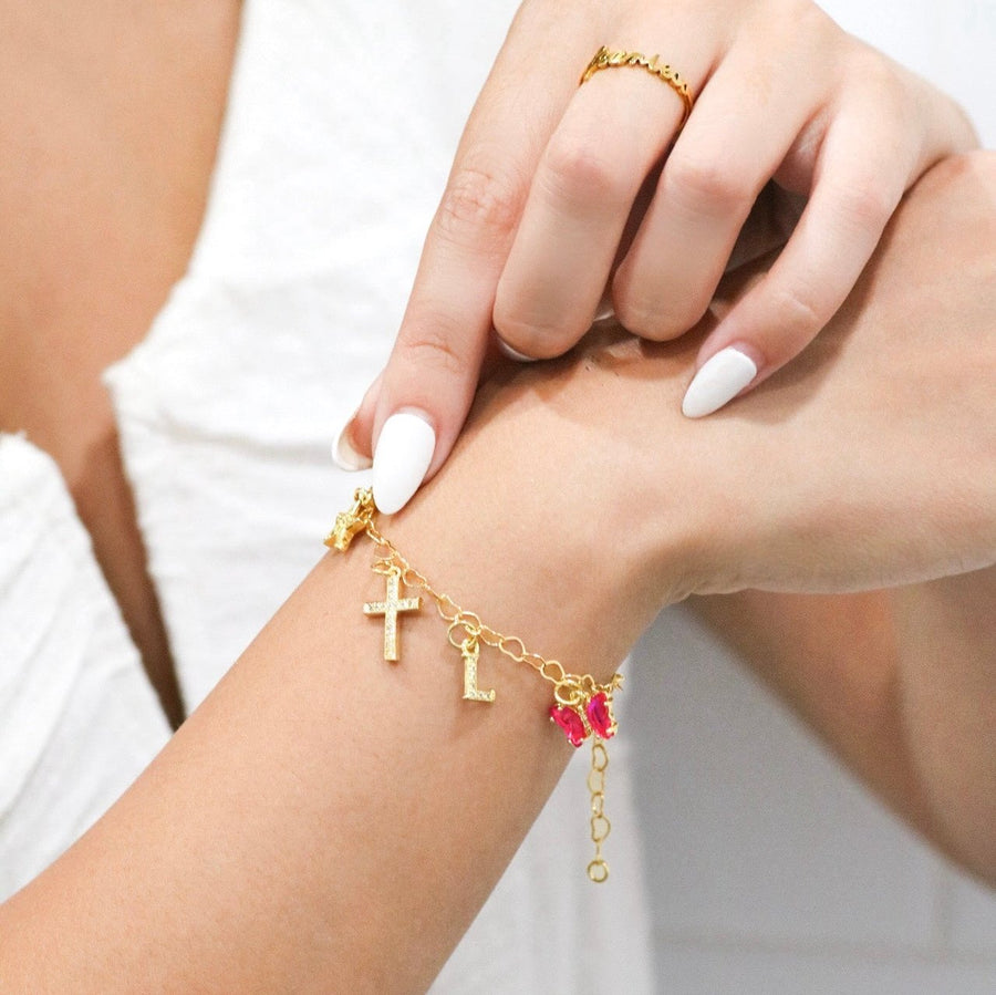 Charm Bracelet with Assorted Charms