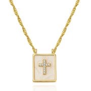 Cornerstone Cross Necklace