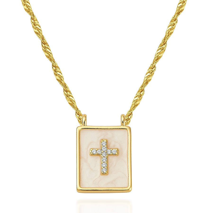 Cornerstone Cross Necklace