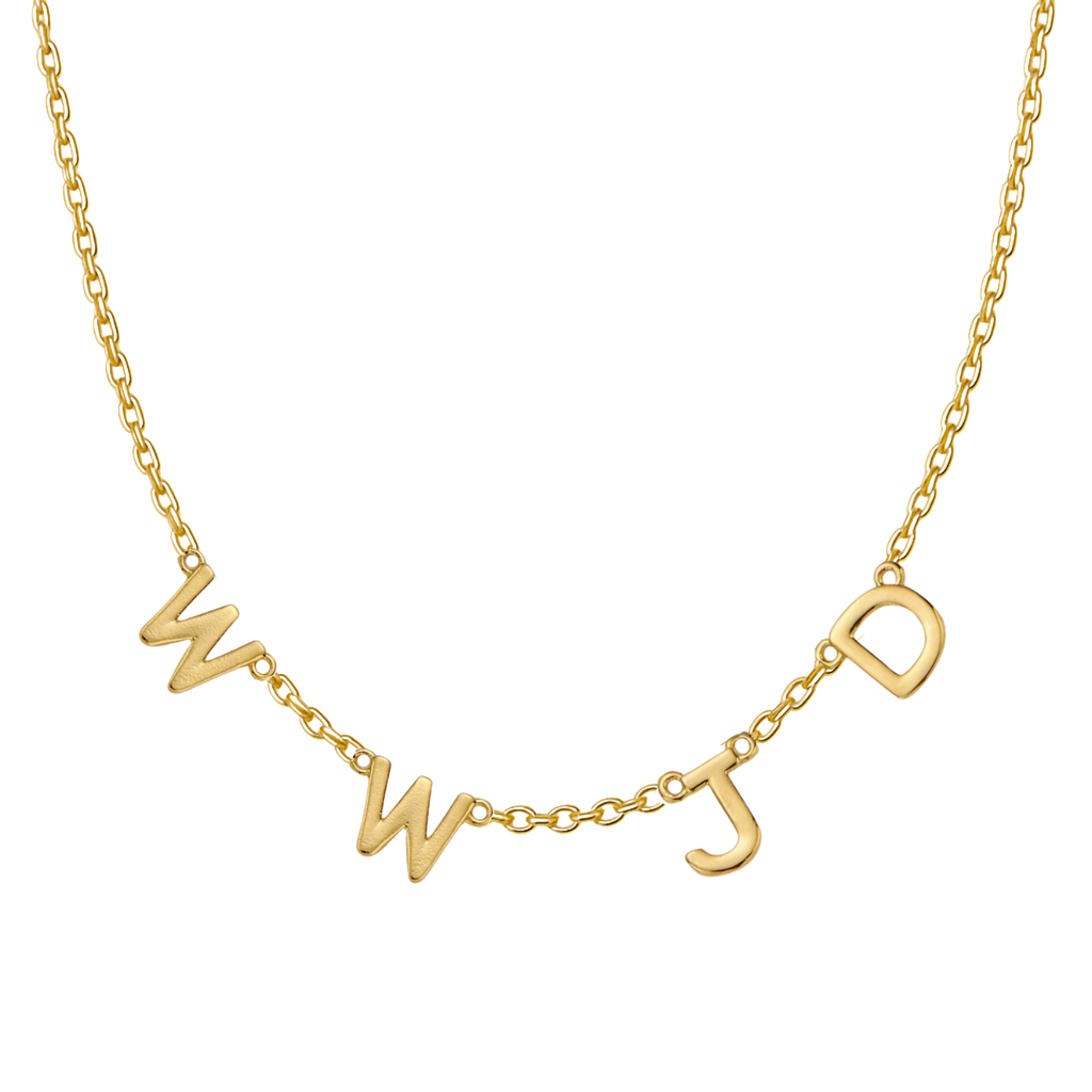 WWJD Necklace Stainless Steel Dainty Christian Jewelry for Women ...
