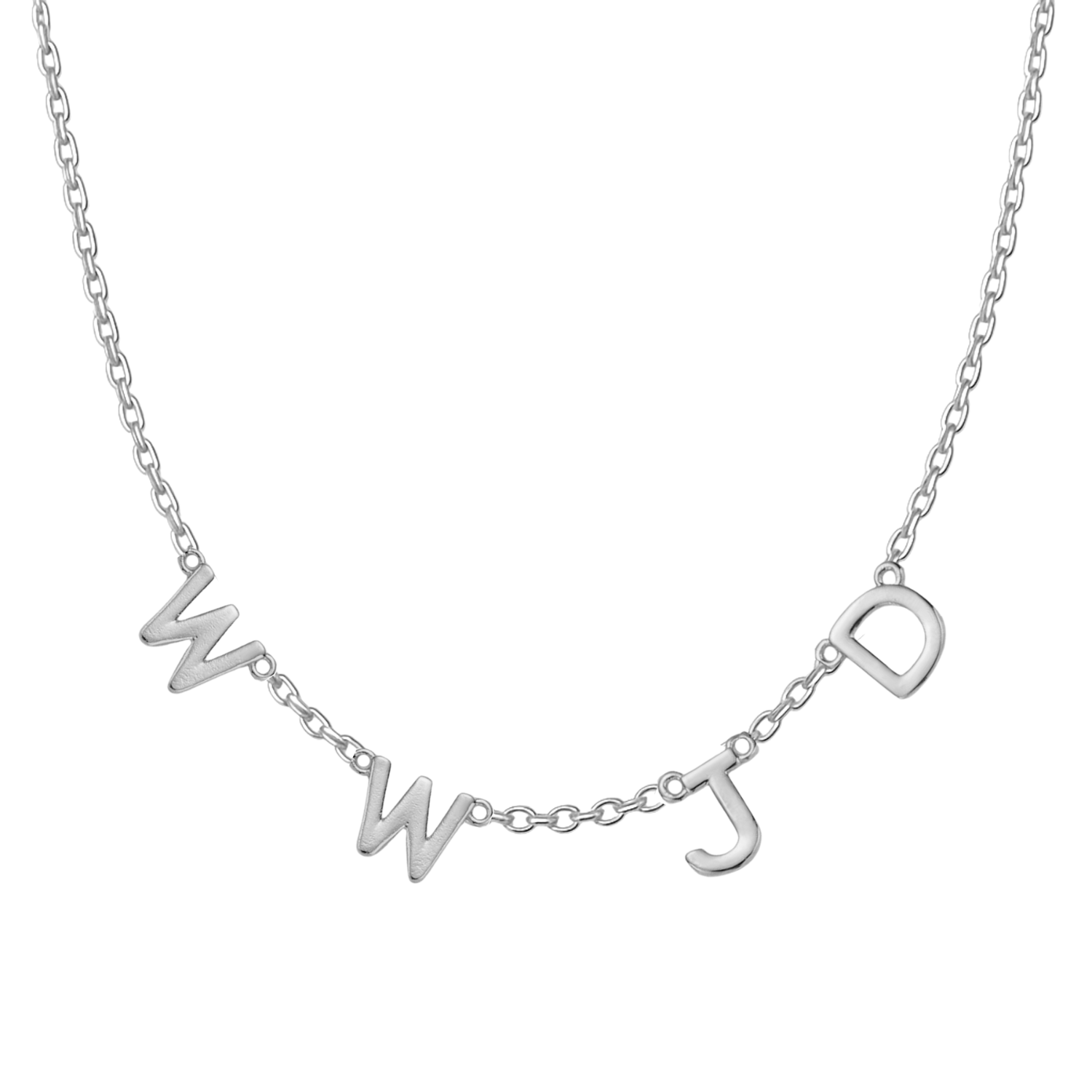 WWJD Necklace in Stainless Steel