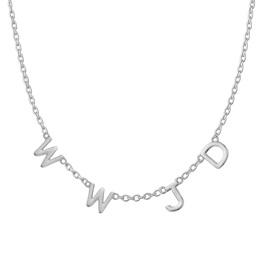 WWJD Necklace in Stainless Steel