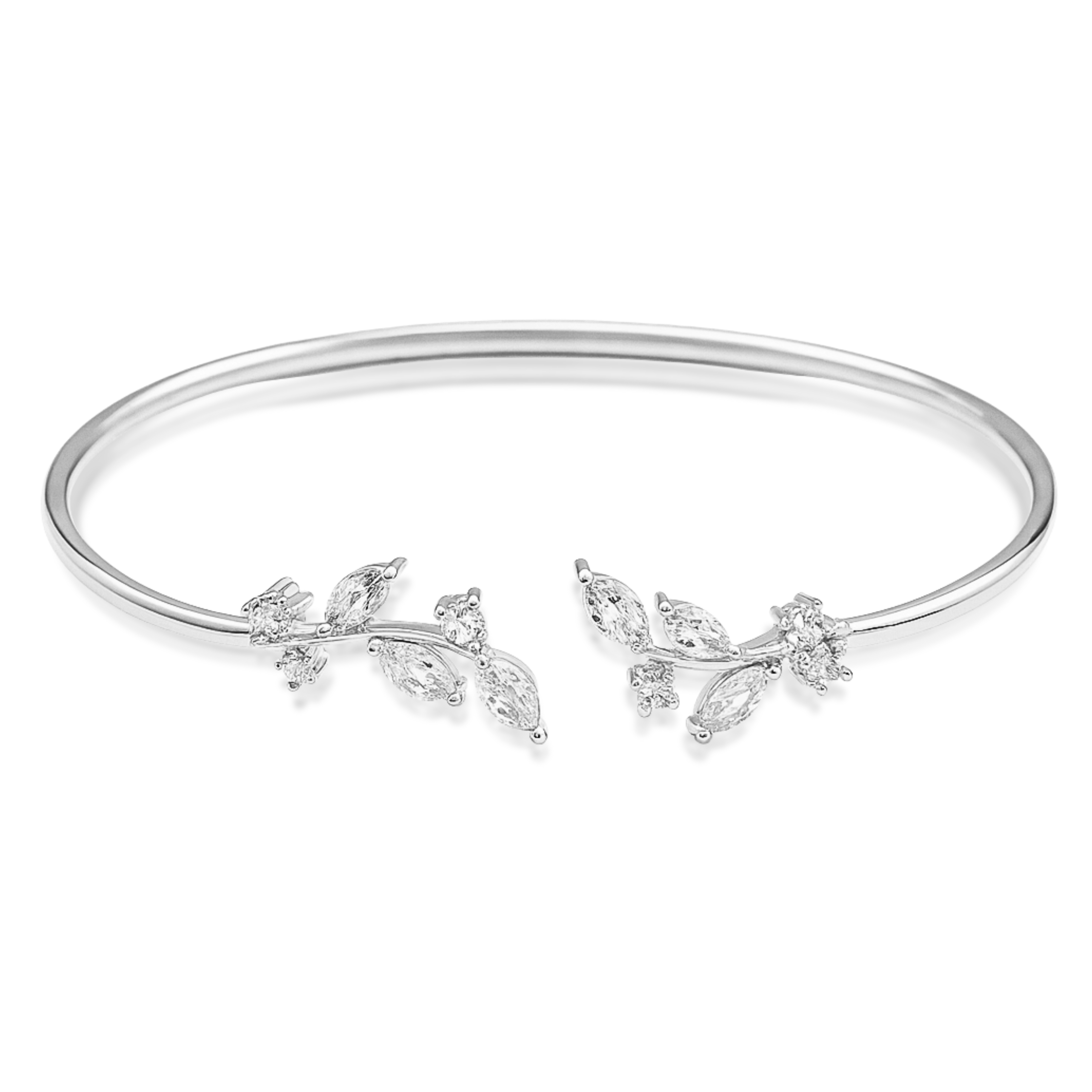 Vine of Grace Bangle in Gold & Silver