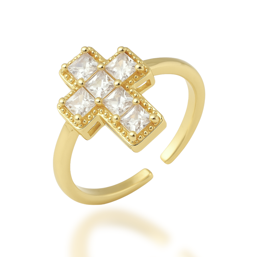 Solid Foundation Cross Ring