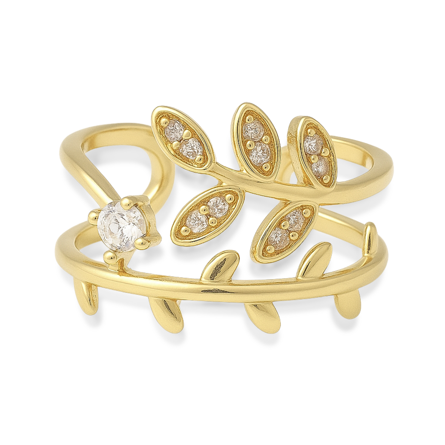 Olive Leaf Promise Ring