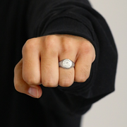 'Wave of Revival' (Ephesians 5:14) Unisex Signet Ring in Gold & Silver