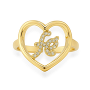 Fe Heart Adjustable Ring