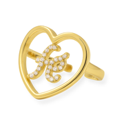 Fe Heart Adjustable Ring