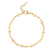 Adorned in Grace Bracelet in Gold and Silver