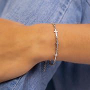 Adorned in Grace Bracelet in Gold and Silver