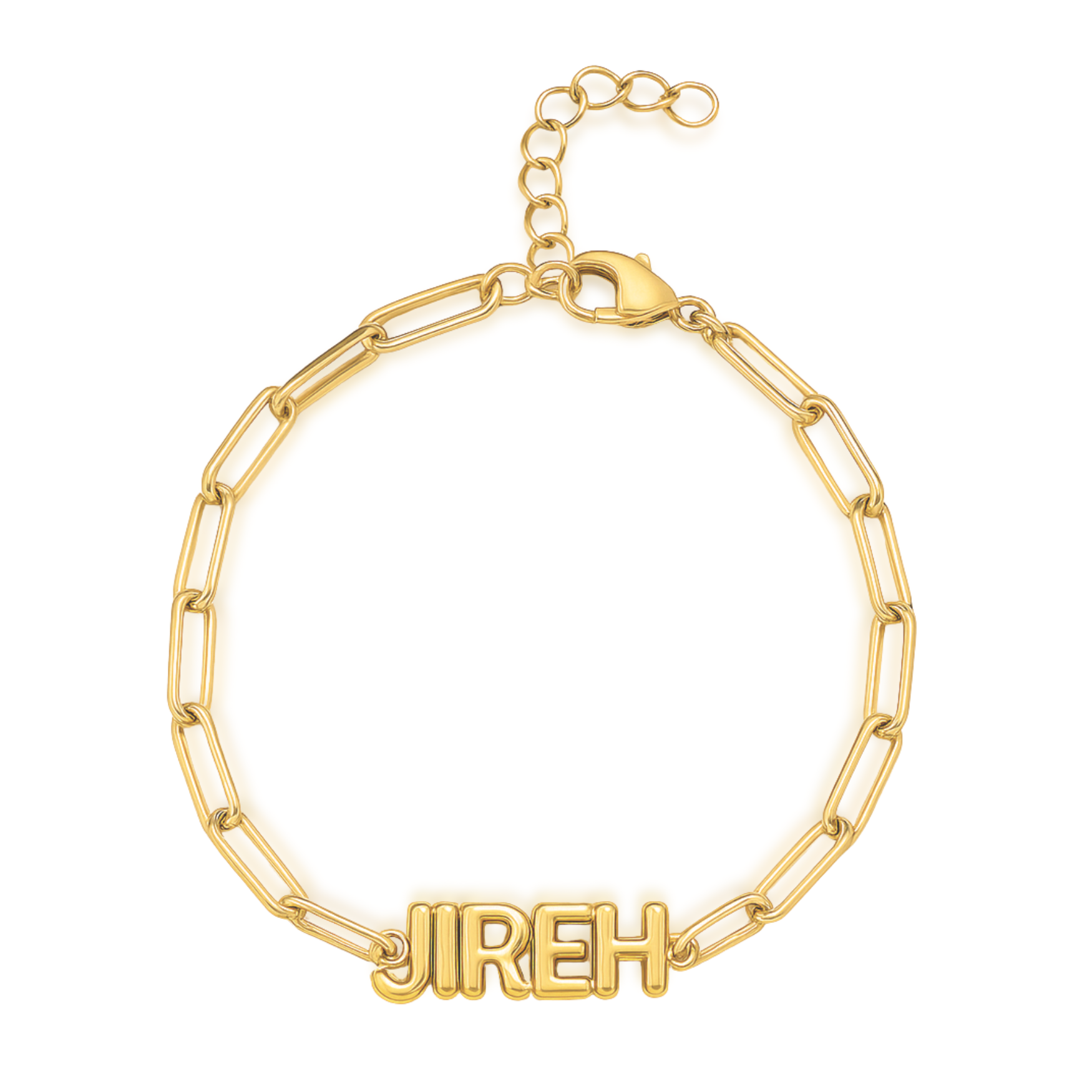 JIREH Paperclip Bracelet in Gold and Silver
