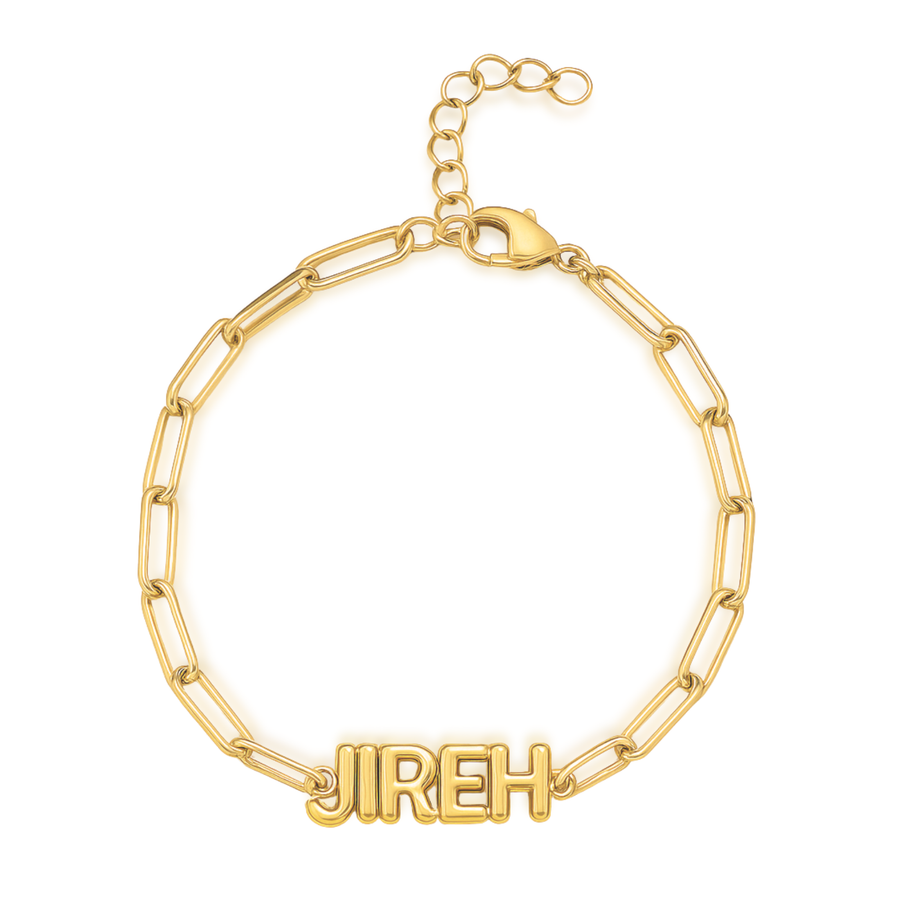 JIREH Paperclip Bracelet in Gold and Silver