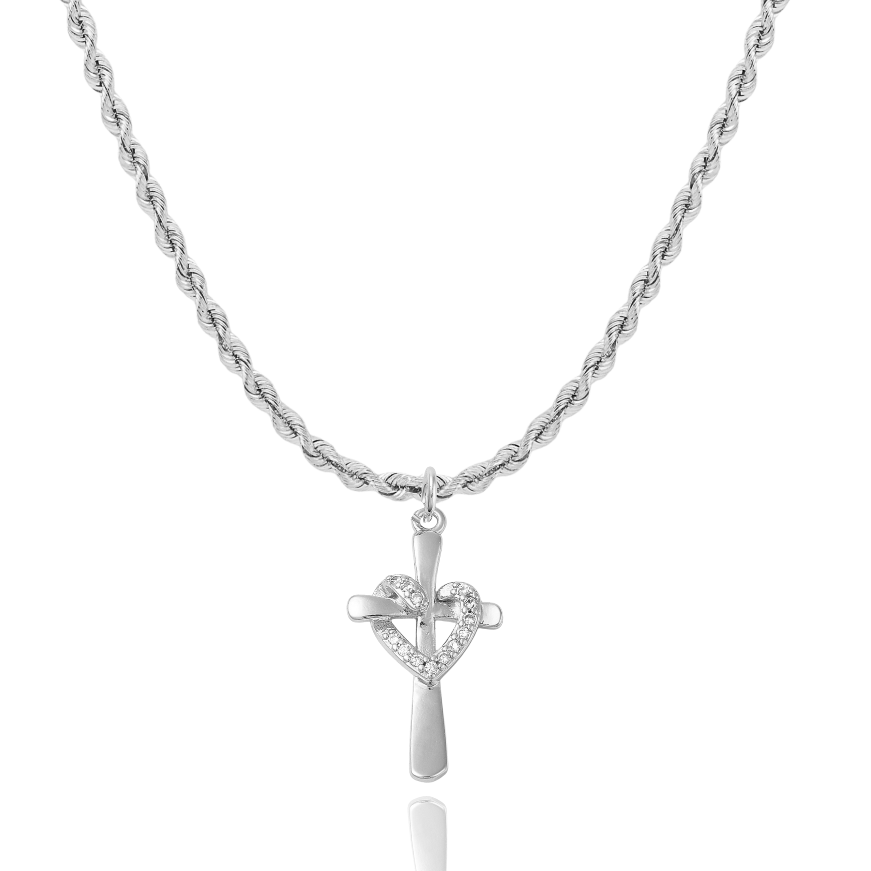 The Love of Jesus Necklace in Gold and Silver