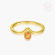 Mustard Seed Ring (Matthew 17:20)- Gold Vermeil & Sterling Silver