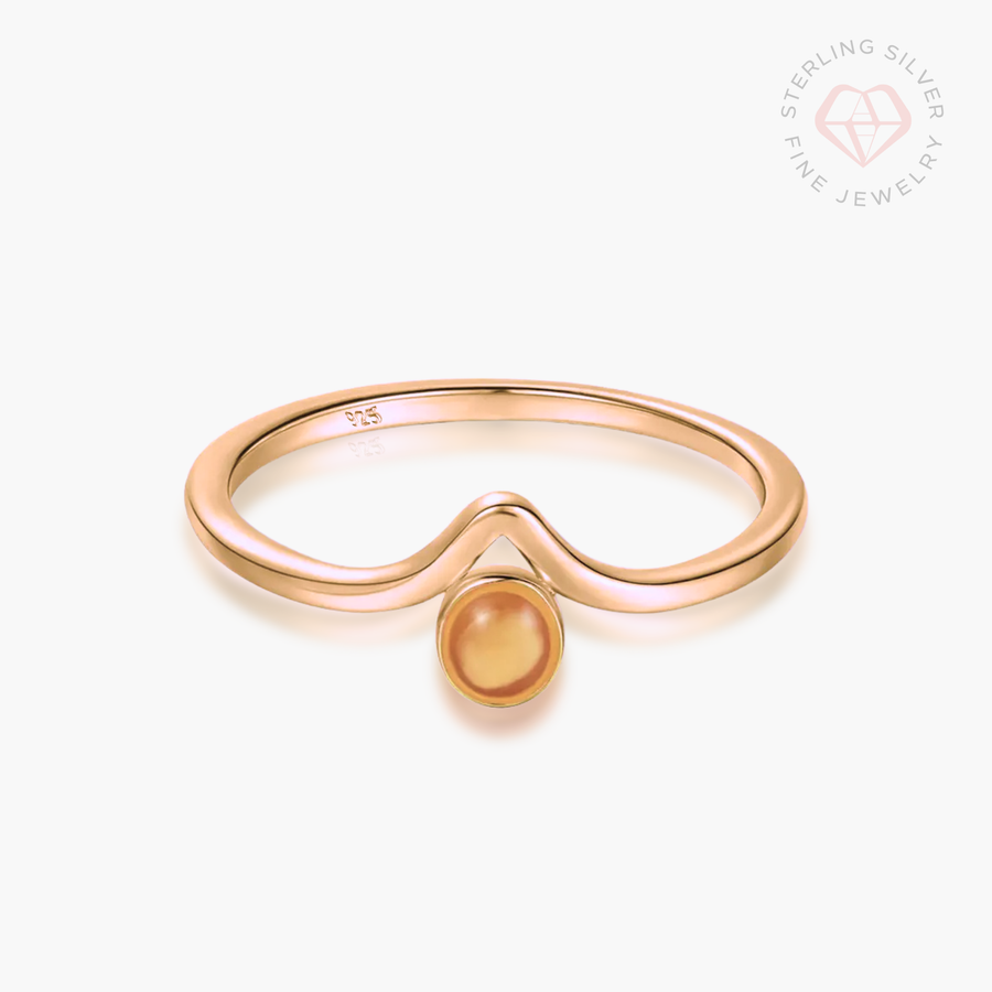 Mustard Seed Ring (Matthew 17:20)- Gold Vermeil & Sterling Silver