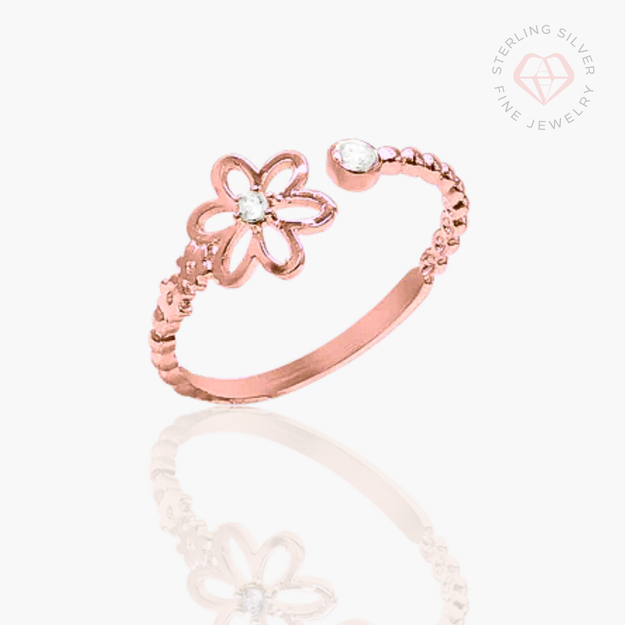 Spring in Eden Ring- Gold Vermeil, Sterling Silver & Rose Gold