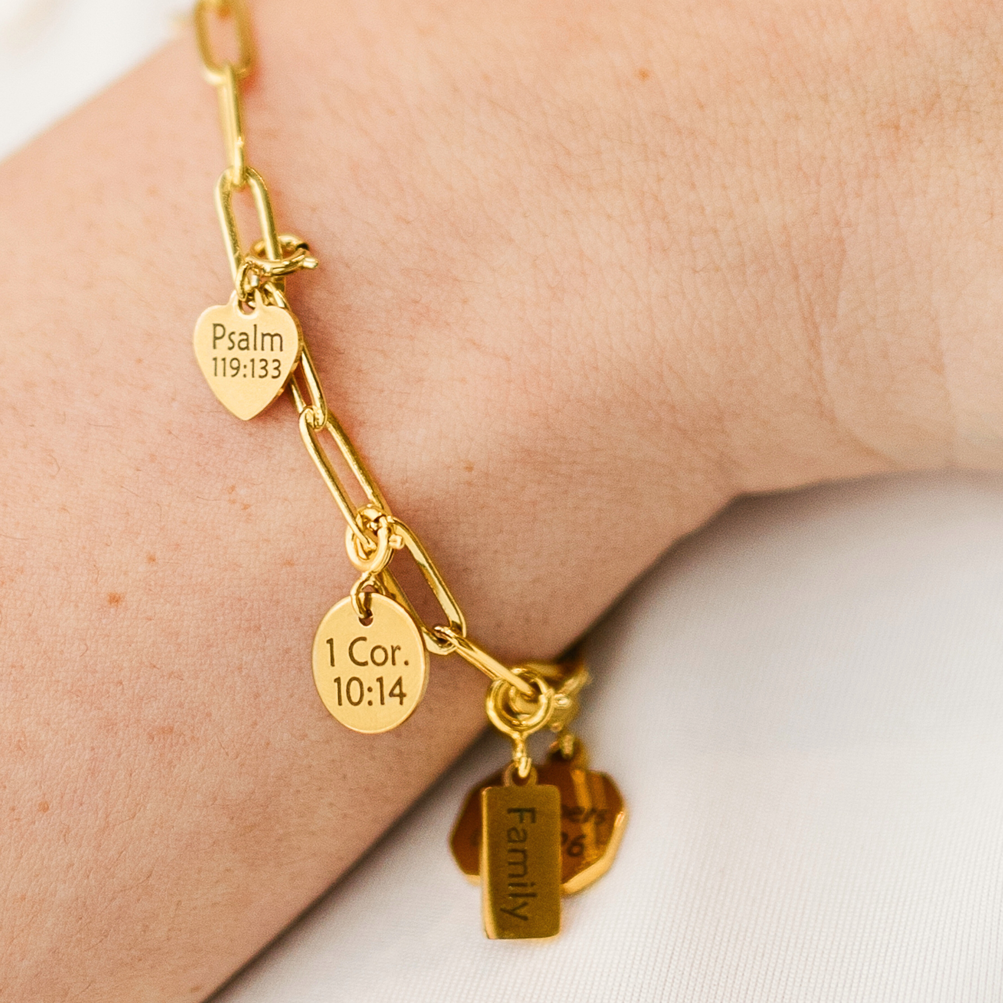 Detachable Engraved & Assorted Charms
