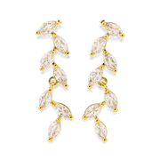 Everlasting Vine Studs in Gold & Silver