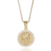 'Women at the Well' Necklace in Gold & Silver