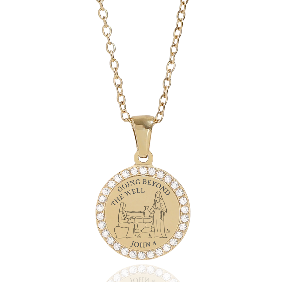 'Women at the Well' Necklace in Gold & Silver (LAST ONE)