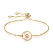 Unconditional Grace Adjustable Bracelet in Gold and Silver