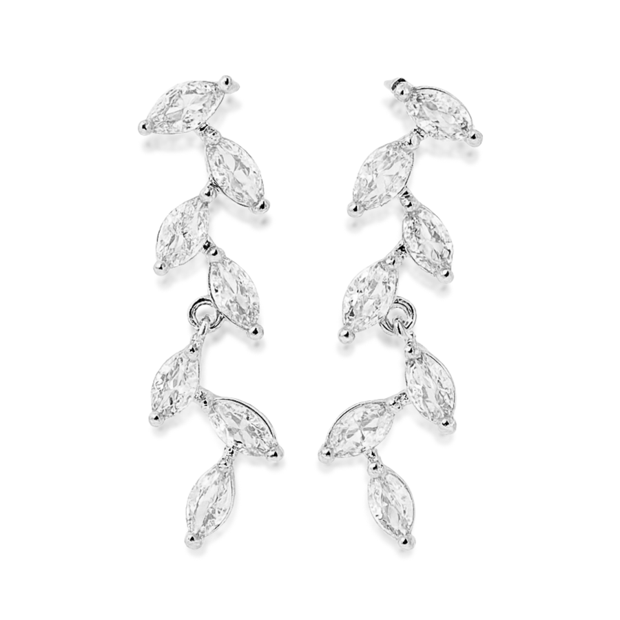 Everlasting Vine Studs in Gold & Silver