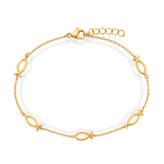 Jesus Ichthys Stainless Steel Bracelet
