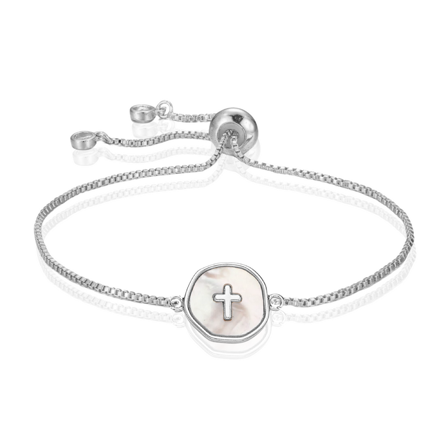 Unconditional Grace Adjustable Bracelet in Gold and Silver