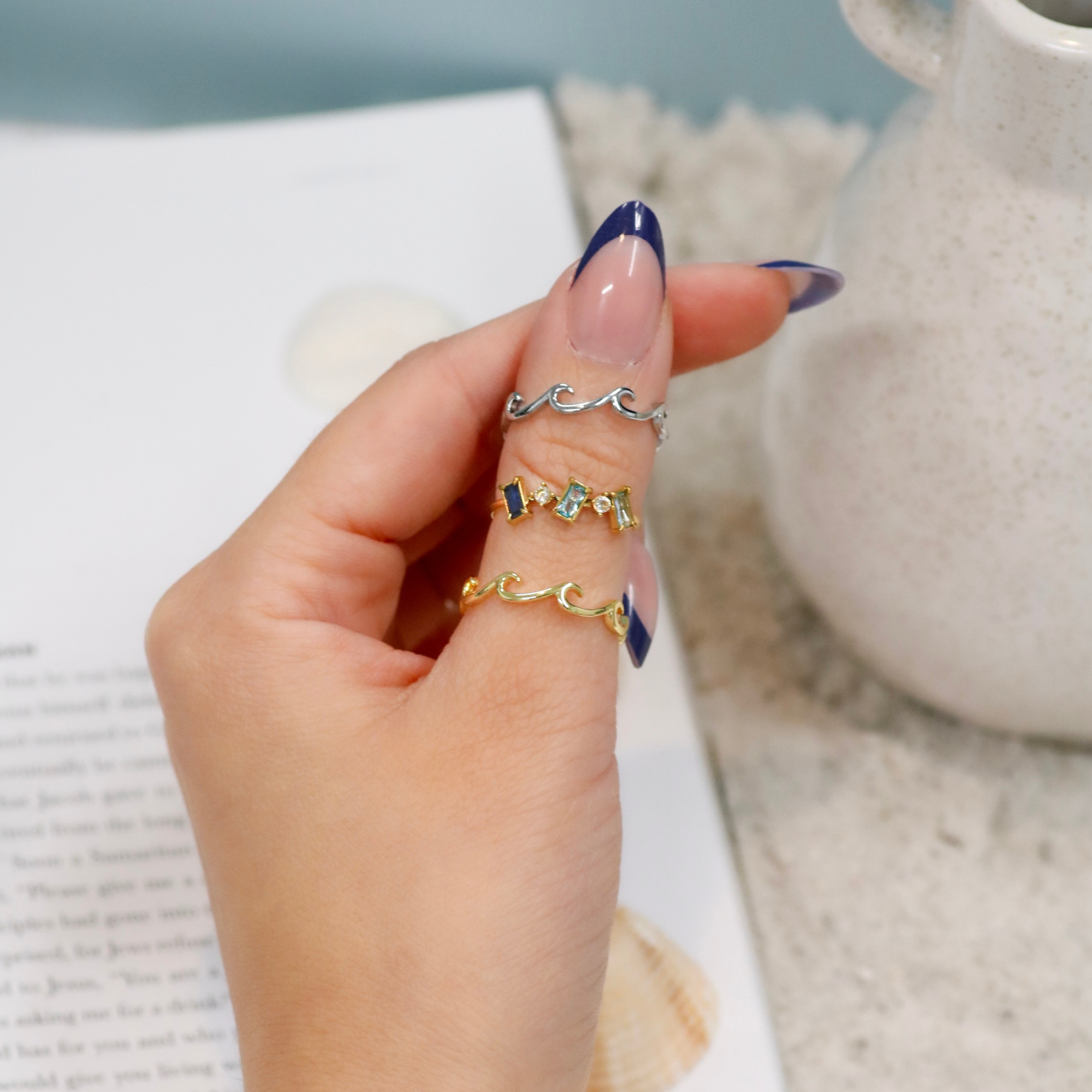 Waves of Grace Ring