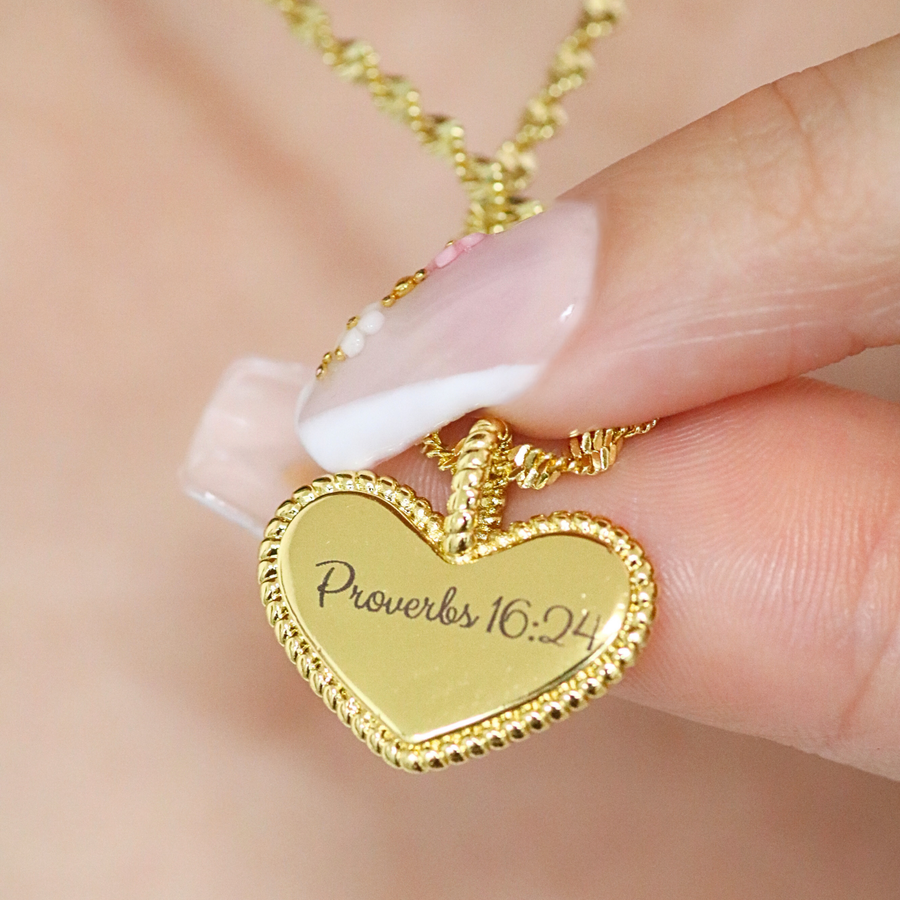 Sweet as Honey Necklace (Proverbs 16:24)