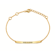 'God Is Good' Bar Bracelet