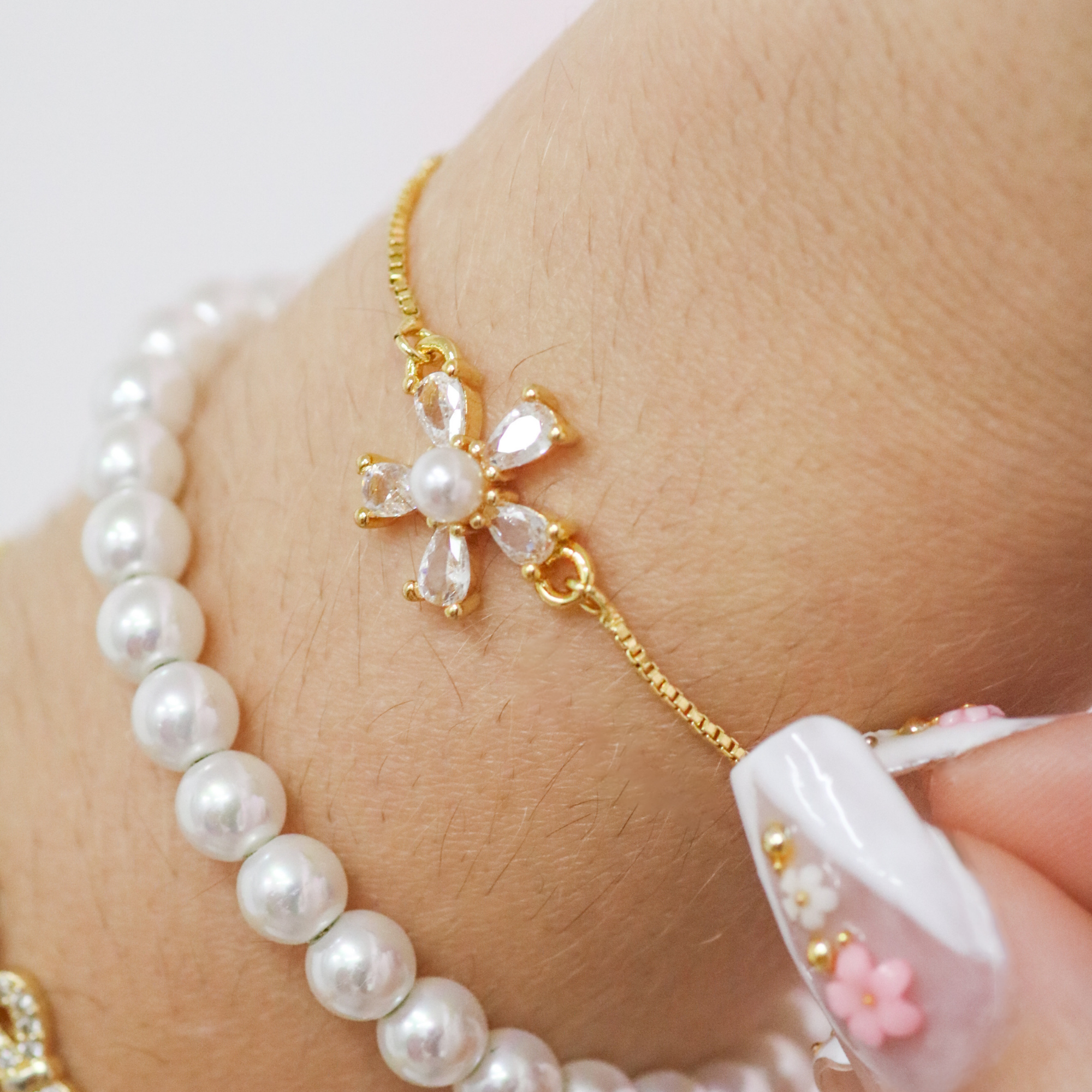 Bloom in Faith Adjustable Bracelet