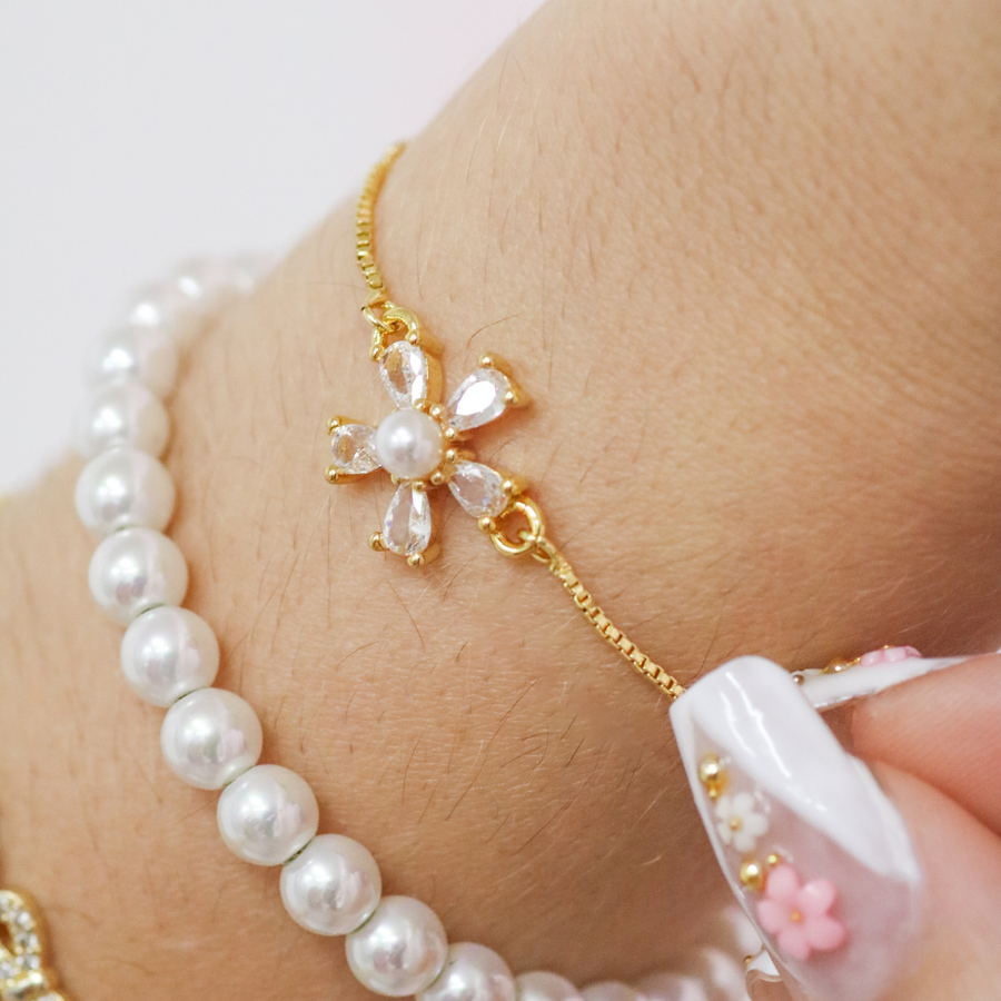 Bloom in Faith Adjustable Bracelet