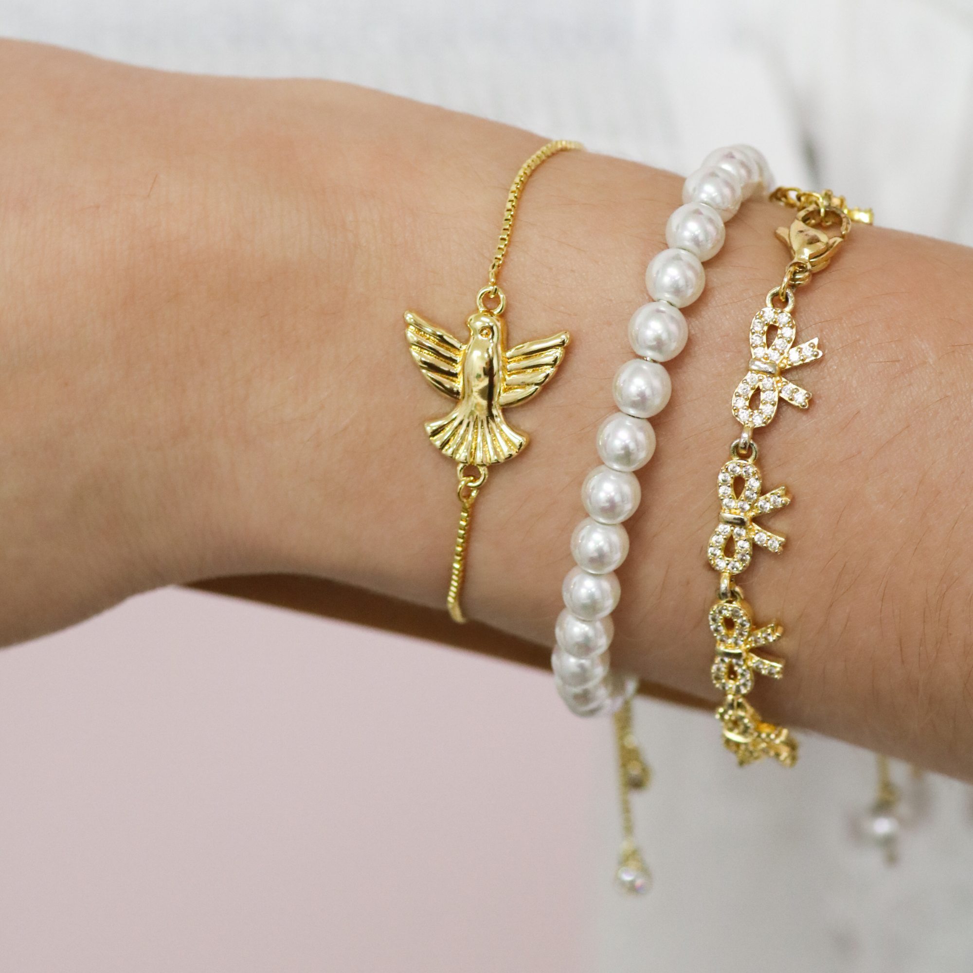 Holy Spirit Dove Adjustable Bracelet