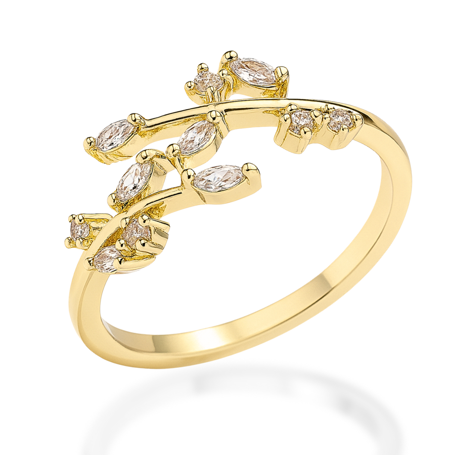 Vine of Life Ring in Gold & Silver