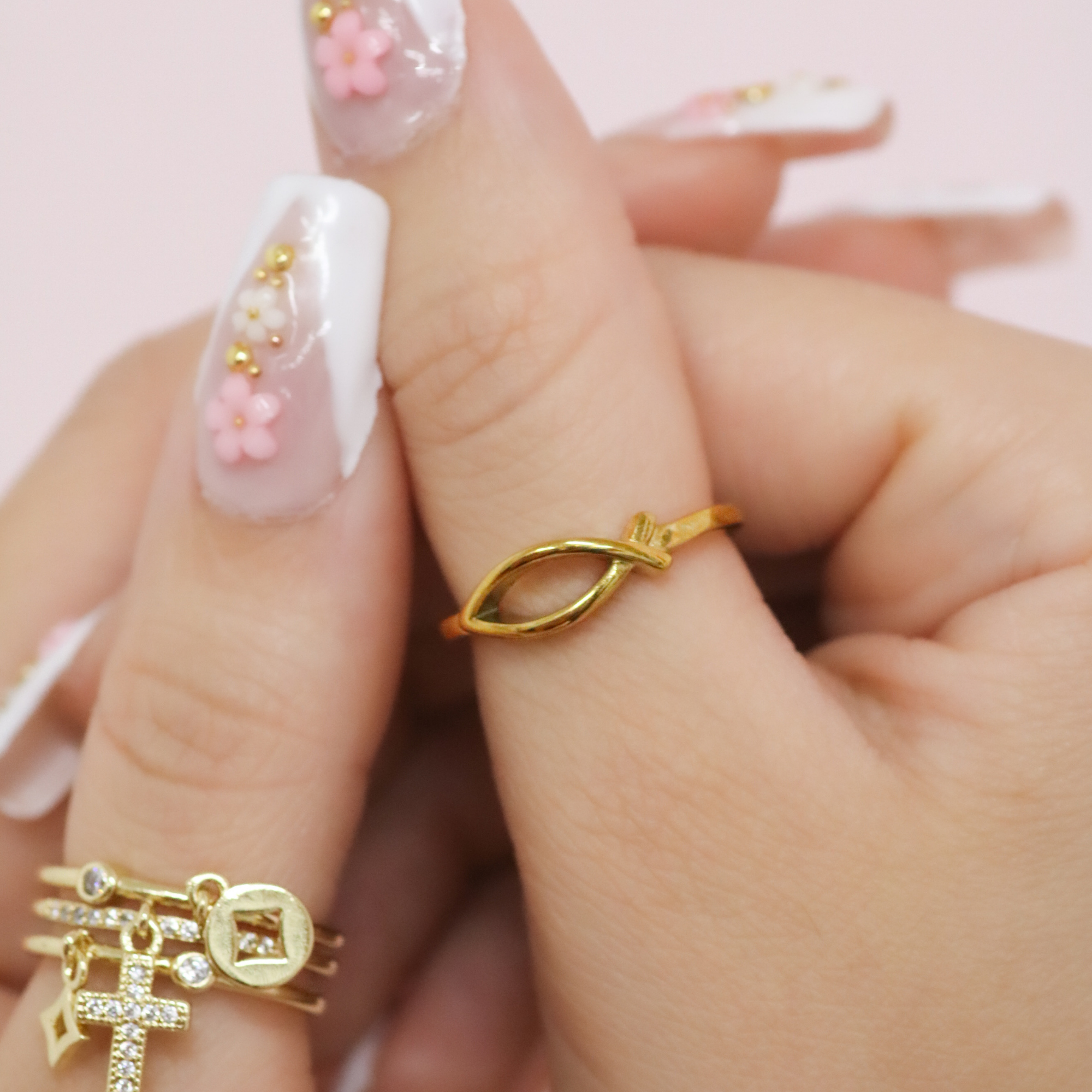 Jesus Ichthys Stainless Steel Ring
