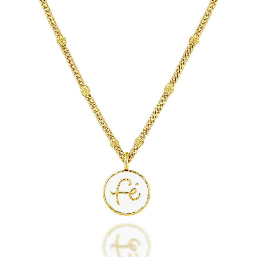 Fé Necklace in White