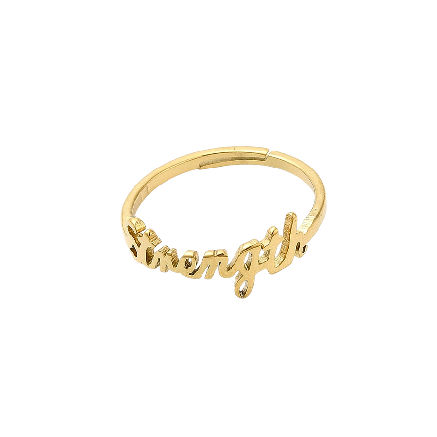 Strength Adjustable Ring Gold and Silver